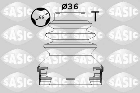 Комплект пильовиків гумових SASIC 1900036