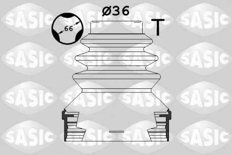 Комплект пыльников резиновых. SASIC 1900036