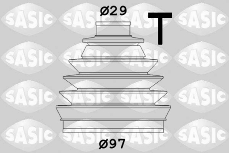 Ремонтний комплект пильника шруса з елементами монтажу SASIC 2933063 (фото 1)