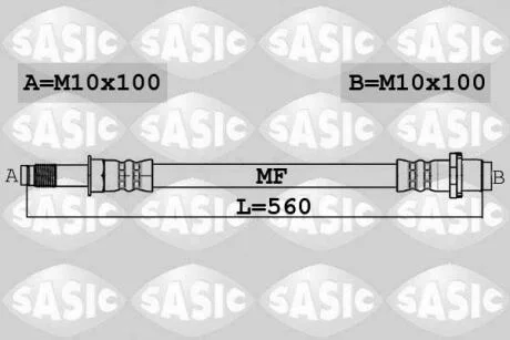Гальмівний шланг SASIC 6606241