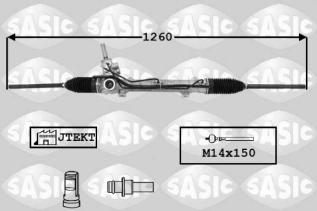 Рульова рейка з підсилювачем SASIC 7170041