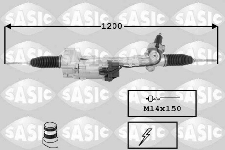 Рульова рейка з електопідсил. SASIC 7176069