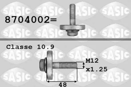 Болт шкива колінвалу SASIC 8704002