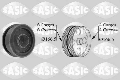 Шкив SASIC 9001808