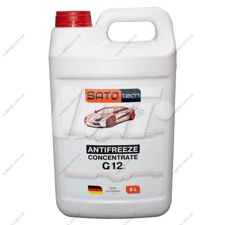 SATO Антифриз червоний (-80С) 5л. G12 SATO TECH G1205R (фото 1)