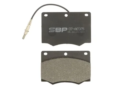 Тормозные колодки, дисковые SBP 07AG005