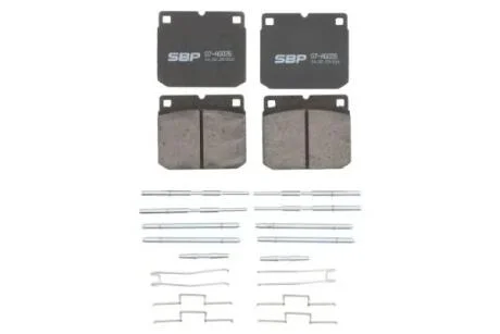 Тормозные колодки, дисковые SBP 07AG026