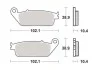Гальмівні колодки SBS 181MS (фото 2)