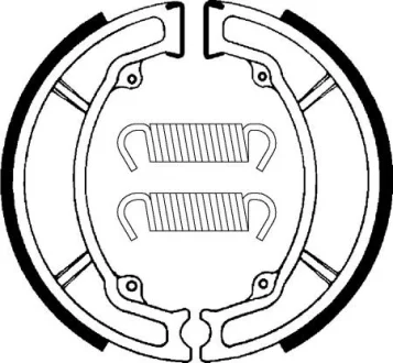 Колодки барабанні SBS 2034
