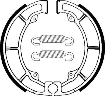Колодки барабанные SBS 2038