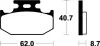 Гальмівні колодки SBS 632HF (фото 1)