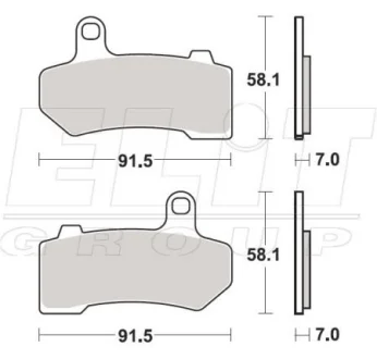 Тормозные колодки SBS 830H.LS