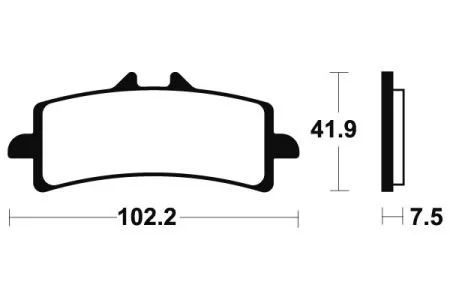 Гальмівні колодки SBS 841DC