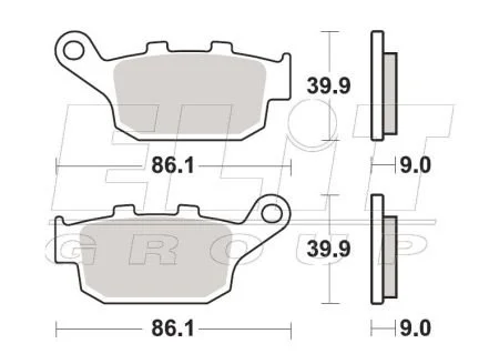 Тормозные колодки SBS 881LS