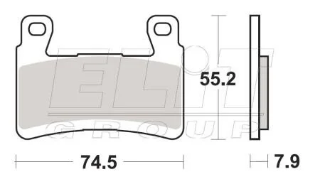 Гальмівні колодки SBS 894HS