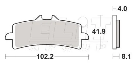 Гальмівні колодки SBS 901RS