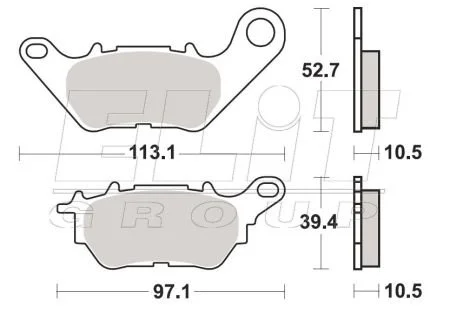 Гальмівні колодки SBS 932HF
