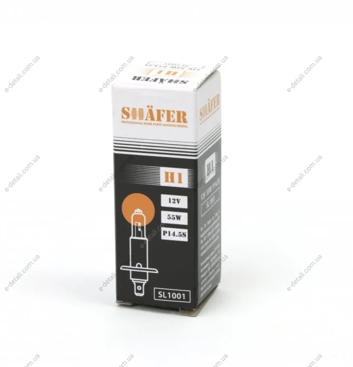 Автолампа Shafer H1 P14,5s 55 W прозрачная SHAFER SL1001 (фото 1)
