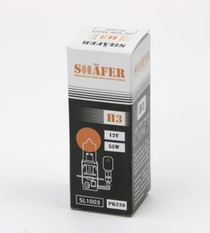 Автолампа Shafer H3 PK22s 55 W прозрачный SHAFER SL1003