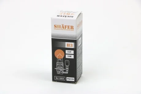 Автолампа Shafer H3 PK22s 70 W прозрачный SHAFER SL1203