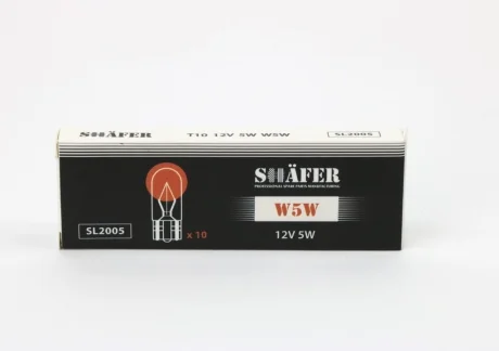 Автолампа Shafer W5W W2,1x9,5d 5 W SHAFER SL2005
