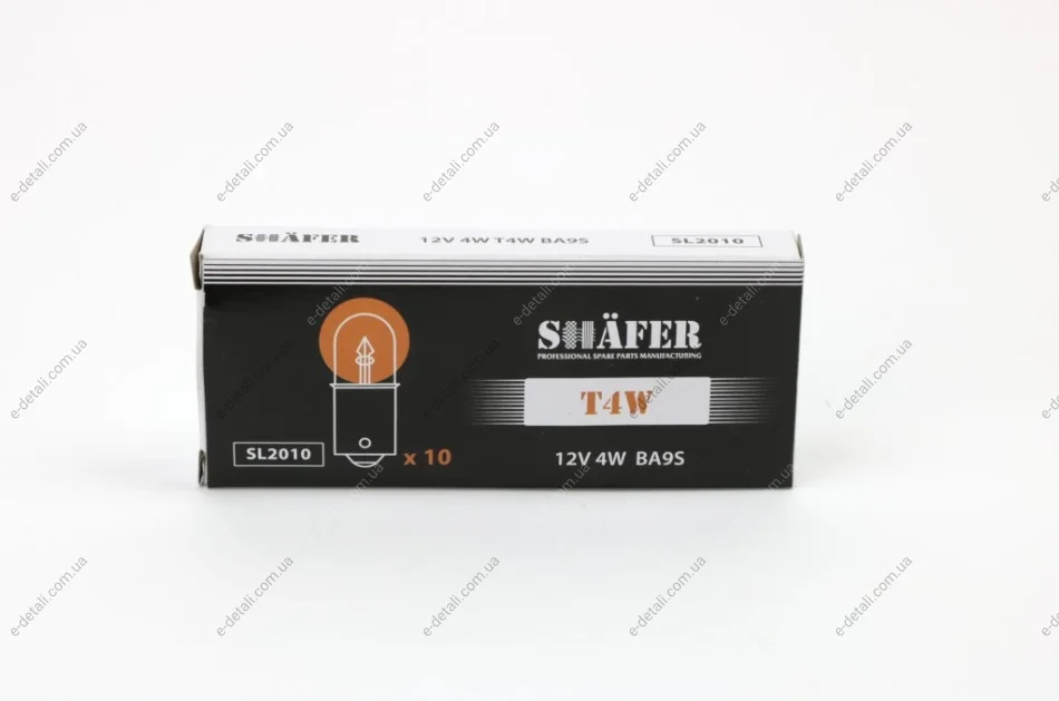 Автолампа Shafer T4W BA9s 4 W SHAFER SL2010 (фото 1)