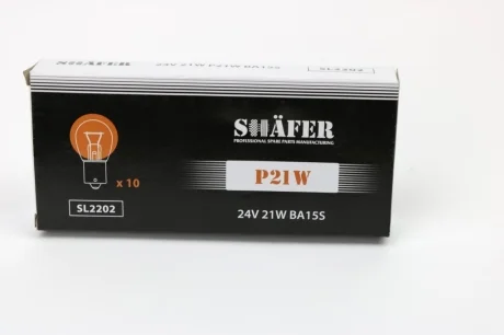Автолампа Shafer P21W BA15s 21 W SHAFER SL2202