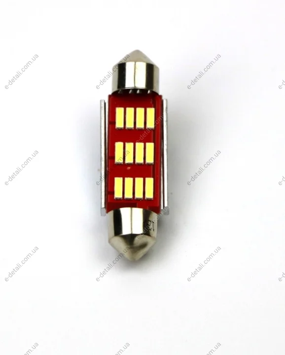 Лампа світлодіодна T11 Festoon T11x39 12LEDs canbus (1шт) SHAFER SL4039 (фото 1)