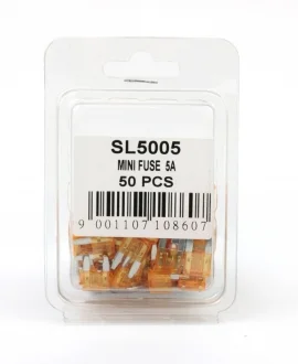 Предохранитель Mini 5A (пластиковая упаковка по 50шт)) SHAFER SL5005
