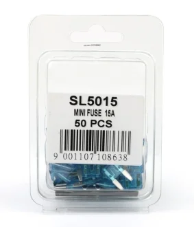 Предохранитель Mini 15A (пластиковая упаковка по 50шт)) SHAFER SL5015