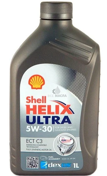 Масло моторное Shell Helix Ultra ECT C3 5W-30 (1 л) SHELL 550042830 (фото 1)