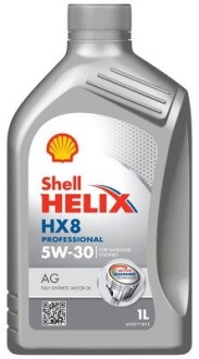 Олива моторна Helix HX8 Professional AG 5W-30 (Каністра 1л) SHELL 550054287