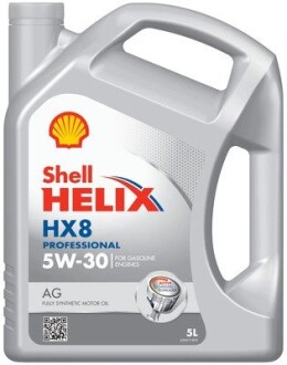 Олива моторна Helix HX8 Professional AG 5W-30 (Каністра 5л) SHELL 550054289