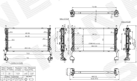 Радиатор FORD MUSTANG, 15 - 17 Signeda RAFD37162A