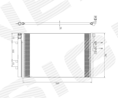 Радиатор кондиционера BMW X3 (F25), 03.14 - 17 Signeda RC940226