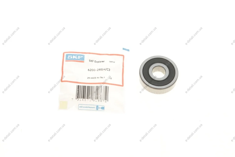 Подшипник (10x30x9) SKF 6200-2RSH/C3 (фото 1)