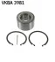 Підшипник маточини (передньої) Nissan Almera Tino 00-/Primera 2 02-/X-Trail 01-07 (43x76x43) SKF VKBA 3981 (фото 1)
