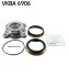 Підшипник маточини (передньої) Toyota Land Cruiser Prado 3.0D-4D 02- (51x54x96) SKF VKBA 6906 (фото 1)