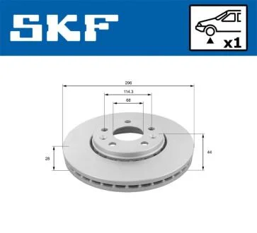 RENAULT диск гальмівний передн.Trafic III 14- SKF VKBD 80030 V1