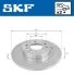 Диск гальм. задн. Opel Vectra 01- SKF VKBD 90509 S2 (фото 1)