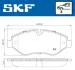 Комплект тормозных колодок, дисковый тормоз SKF VKBP 80006 (фото 4)