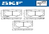 Комплект гальмівних колодок, дискове гальмо SKF VKBP 80135 A (фото 2)