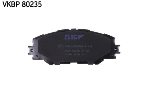 TOYOTA гальмівні колодки передн.Rav 4 III,IV 06-,Auris 10- SKF VKBP 80235