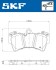 Комплект гальмівних колодок, дискове гальмо SKF VKBP 80370 (фото 2)