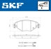 CITROEN гальмівні колодки дискові C5 2,0-2,0HDI 01- SKF VKBP 80463 E (фото 2)