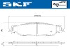 Комплект тормозных колодок, дисковый тормоз SKF VKBP 80579 (фото 2)