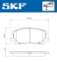 TOYOTA гальмівні колодки передн. RX300 03- SKF VKBP 80693 (фото 2)