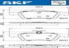 Колодки гальмівні дискові (комплект 4 шт) SKF VKBP 90148 (фото 6)