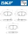 MITSUBISHI колодки гальм.задні Outlander 12-, ASX, CITROEN C4 Aircross, MAZDA 6 SKF VKBP 90253 A (фото 2)