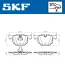 BMW гальмівні колодки задн.E46 2,5/3,0, E38 2,5-5,4, E53 3,0-4,6 ROVER 3,0/3,4 02- SKF VKBP 90625 (фото 6)